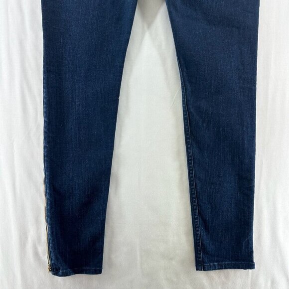 Daou Denim Co. Jeans Womens Sz 28 Low Rise Skinny Dark Washed Stretch Blue - Picture 8 of 15